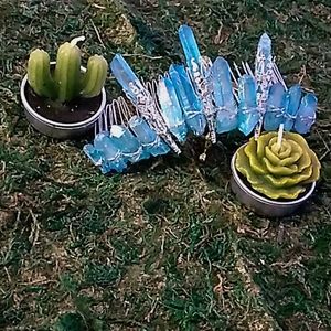 Turquoise Aura Quartz Hair Piece